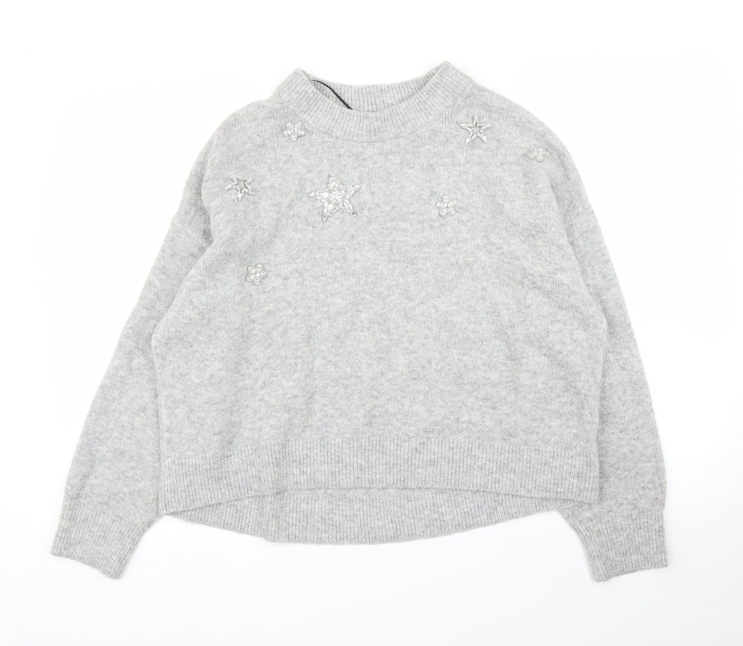 Womens UK Size M H&M Grey Pullover Jumper