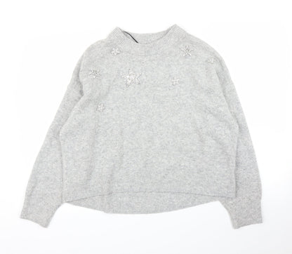 Womens UK Size M H&M Grey Pullover Jumper