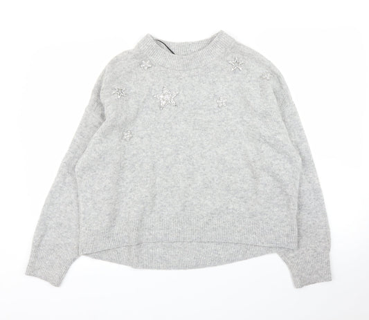 Womens UK Size M H&M Grey Pullover Jumper