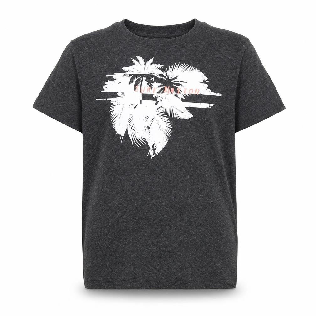Front view of Primark boys’ grey basic t-shirt, size 5, years
