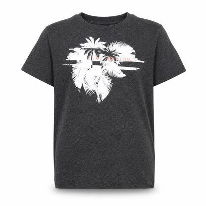Front view of Primark boys’ grey basic t-shirt, size 5, years