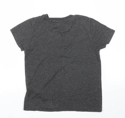 Back view of Primark boys’ grey basic t-shirt, size 5, years
