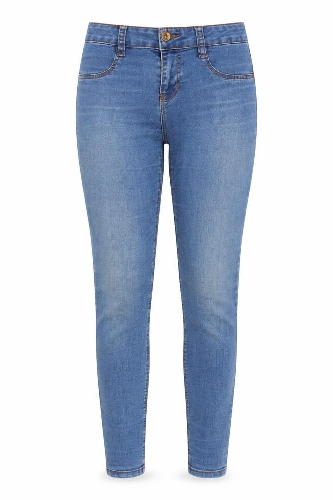 Womens UK Size 8 Pull&Bear Regular Fit Skinny Blue Jeans