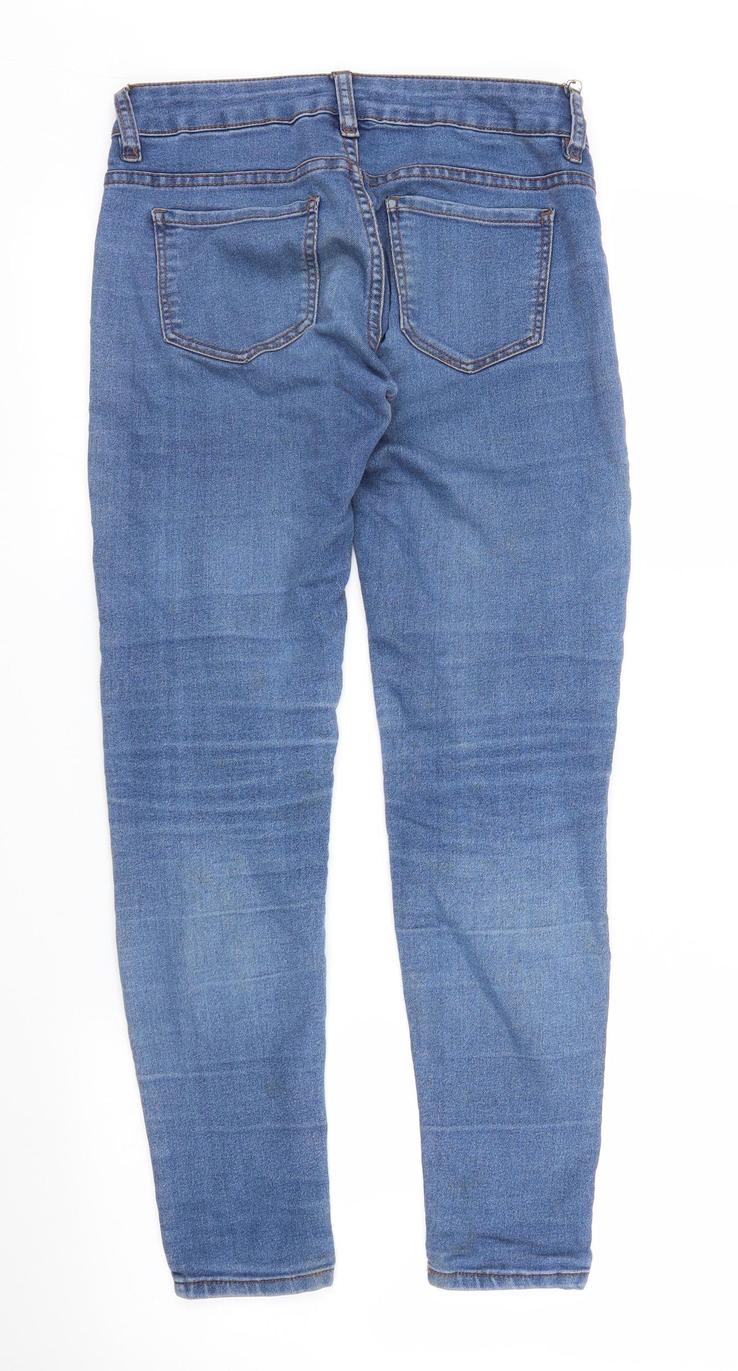 Pull&Bear Womens Blue  Denim Skinny Jeans Size 8 L27 in