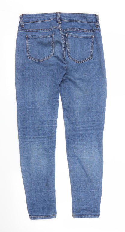 Pull&Bear Womens Blue  Denim Skinny Jeans Size 8 L27 in