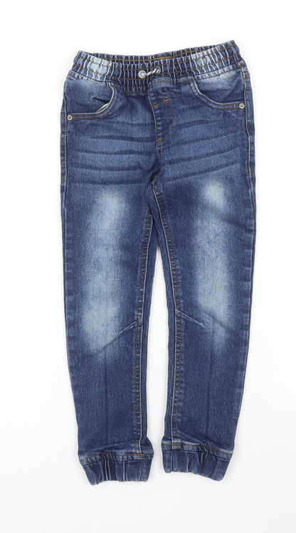Little Kids Girls Blue  Denim Tapered Jeans Size 5 Years