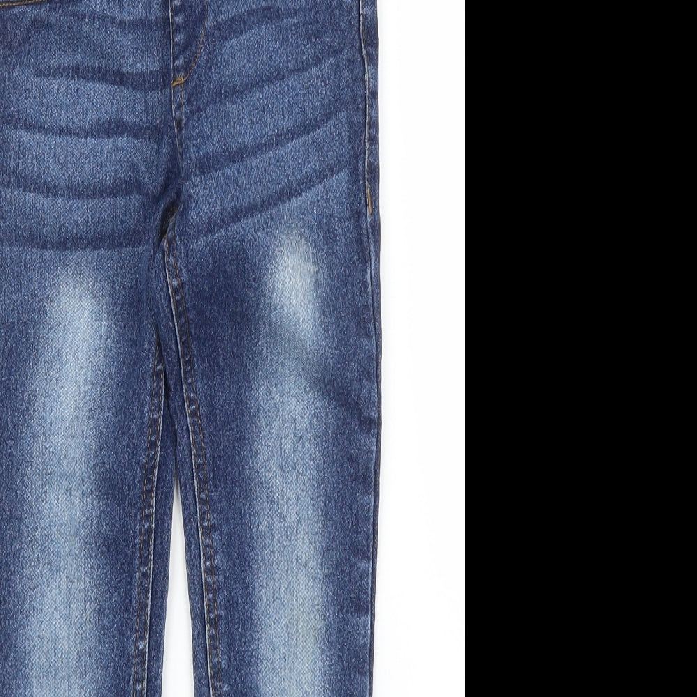 Little Kids Girls Blue  Denim Tapered Jeans Size 5 Years