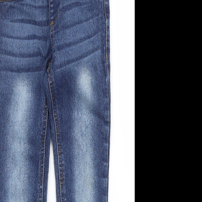 Little Kids Girls Blue  Denim Tapered Jeans Size 5 Years