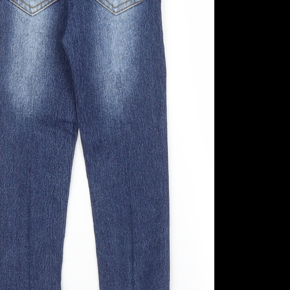 Little Kids Girls Blue  Denim Tapered Jeans Size 5 Years