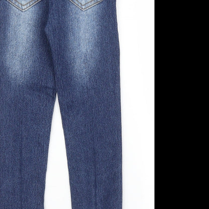 Little Kids Girls Blue  Denim Tapered Jeans Size 5 Years