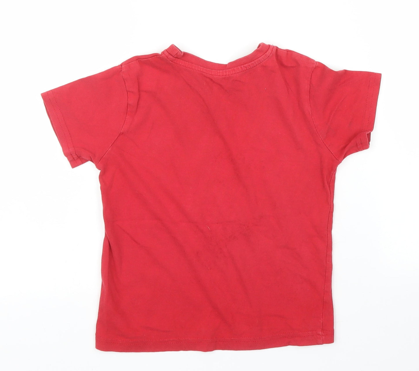 Primark Boys Red   Basic T-Shirt Size 5 Years