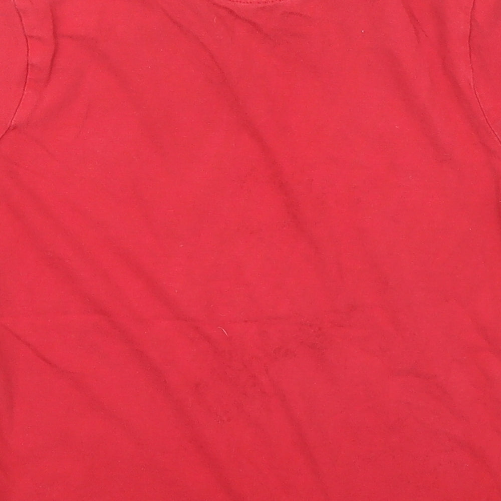 Primark Boys Red   Basic T-Shirt Size 5 Years