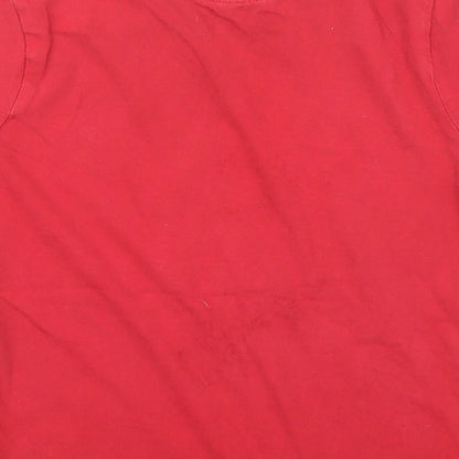 Primark Boys Red   Basic T-Shirt Size 5 Years
