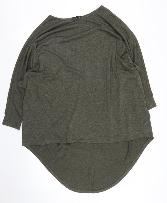 Womens UK Size S New Look Green Basic Blouse