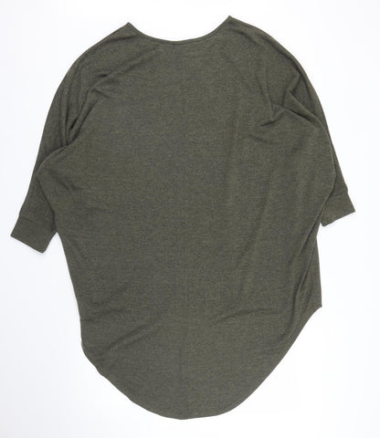 Womens UK Size S New Look Green Basic Blouse