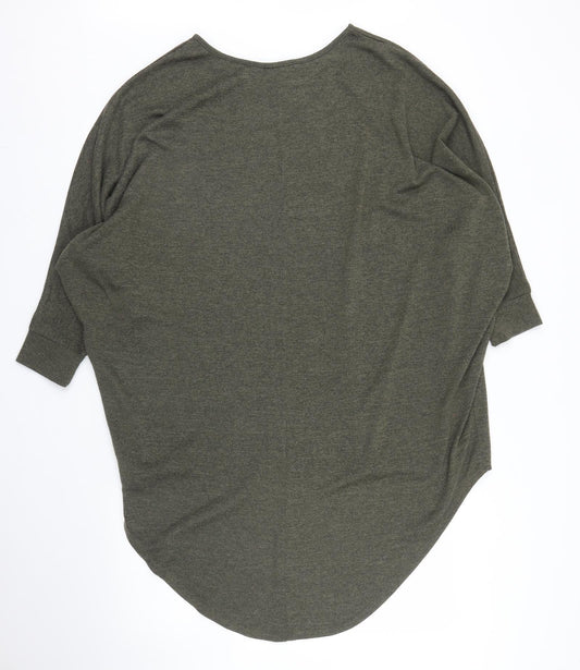 Womens UK Size S New Look Green Basic Blouse