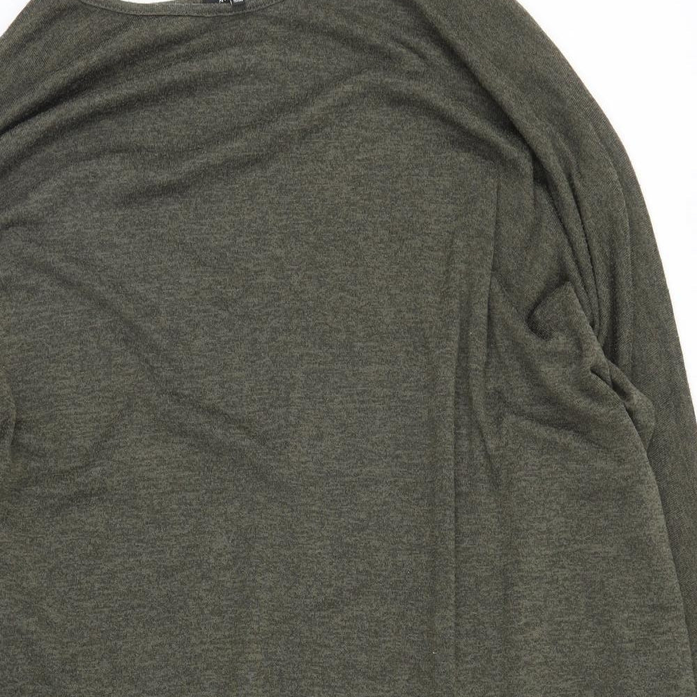 Womens UK Size S New Look Green Basic Blouse