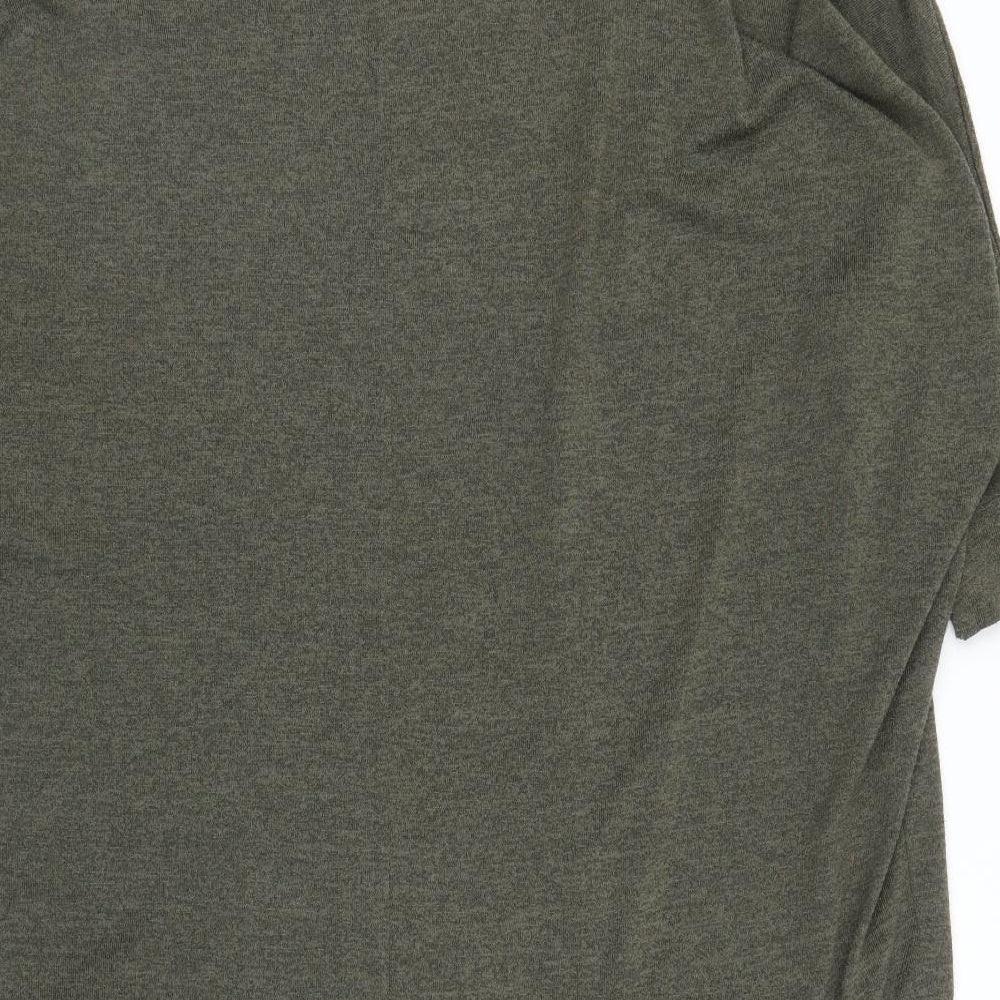 Womens UK Size S New Look Green Basic Blouse