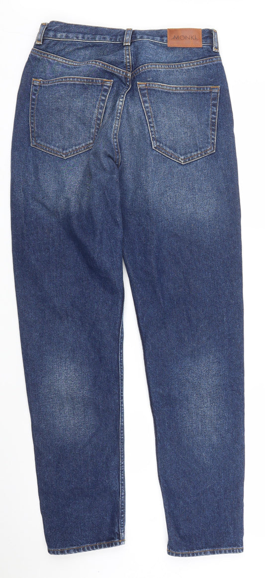 Monkl Mens Blue  Denim Boyfriend Jeans Size 26 in L28 in