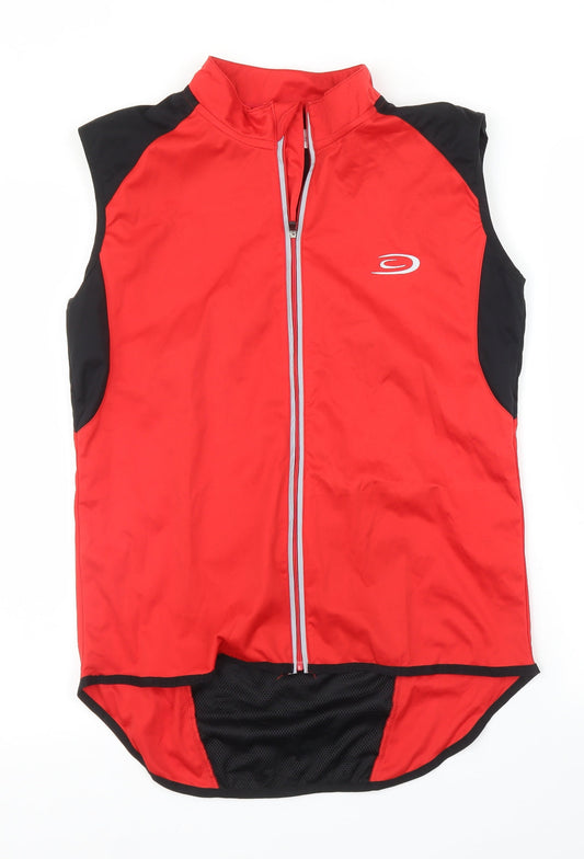 Crane Mens Red   Full Zip Jumper Size L