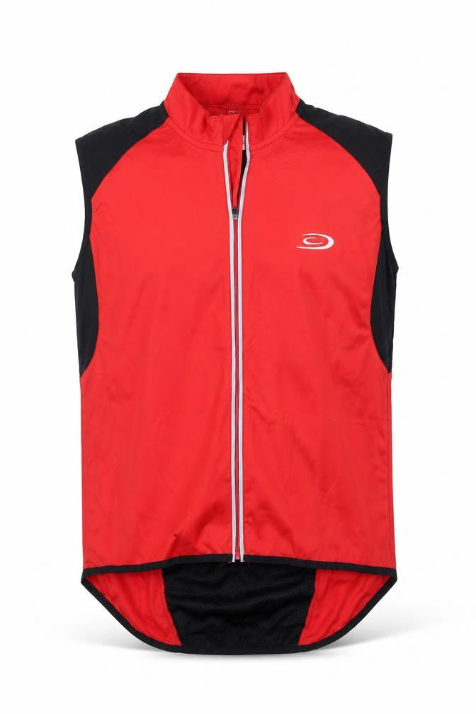 Mens UK Size L Crane Red Full Zip Jumper