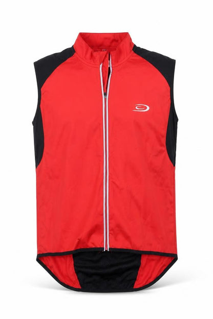 Mens UK Size L Crane Red Full Zip Jumper