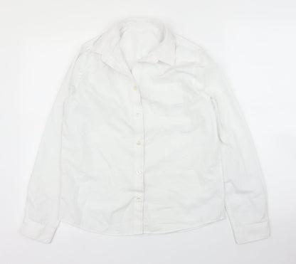 F&F Girls White   Basic Button-Up Size 12 Years