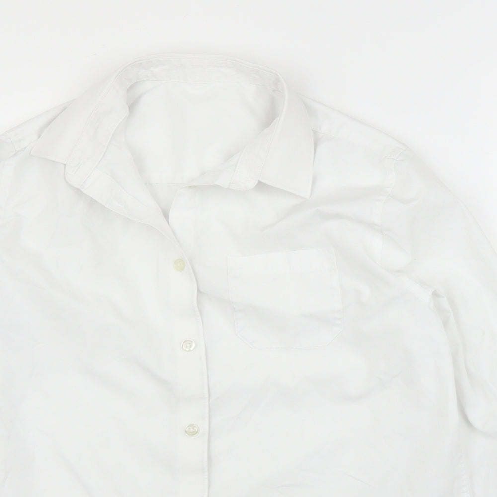 F&F Girls White   Basic Button-Up Size 12 Years
