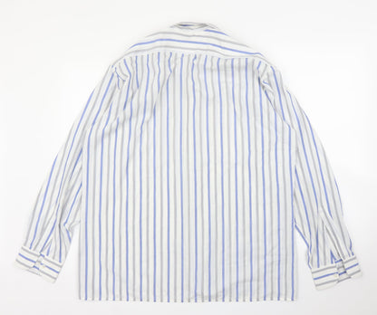 Mens UK Size L Peter England White  Button-Up Long Sleeve Casual Shirt