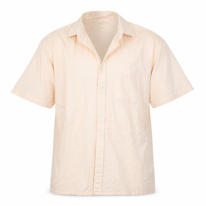 Mens UK Size 16.5 BHS Pink  Button-Up Short Sleeve Casual Shirt