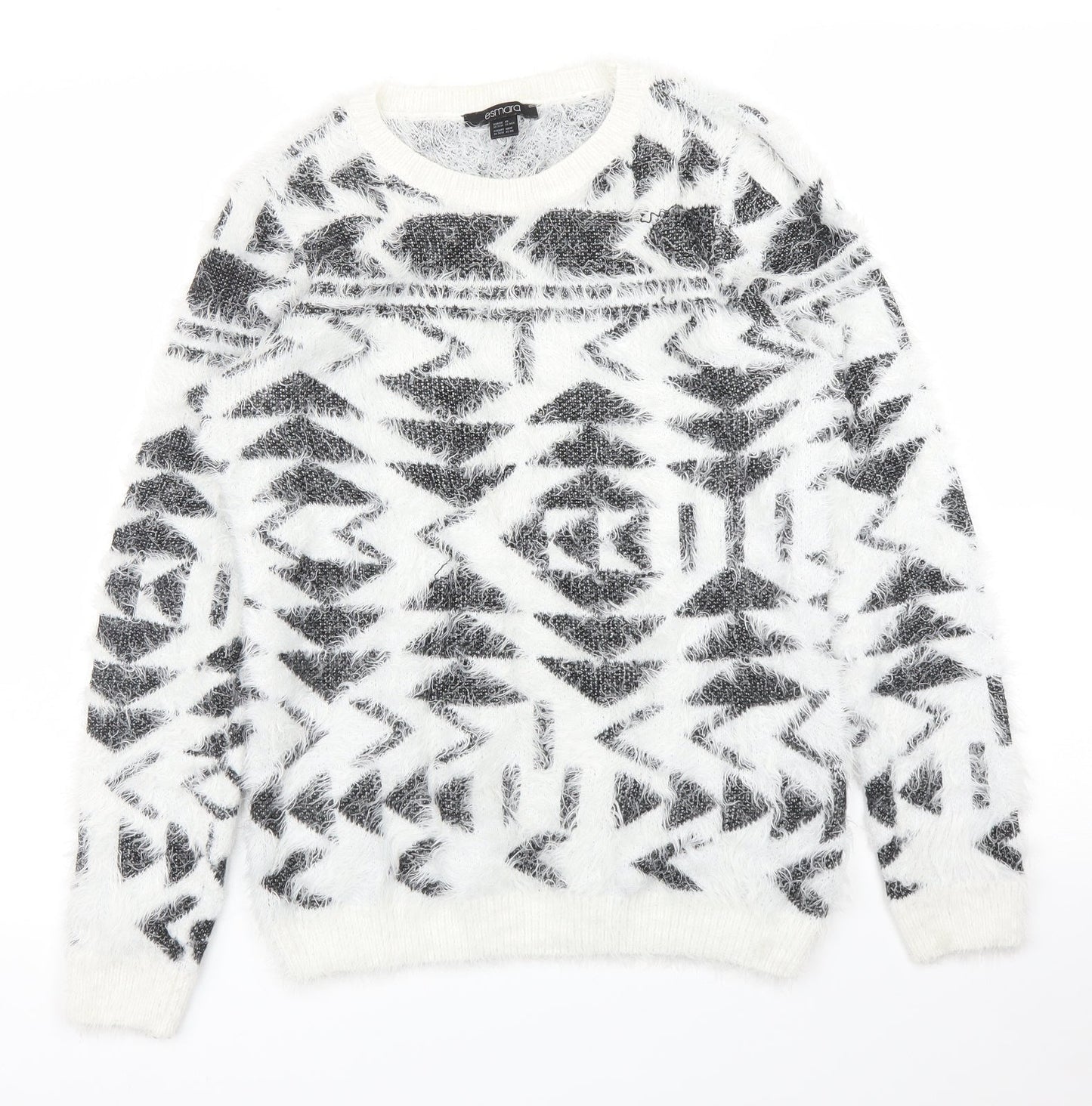Womens UK Size XS ESMARA White Pullover Jumper