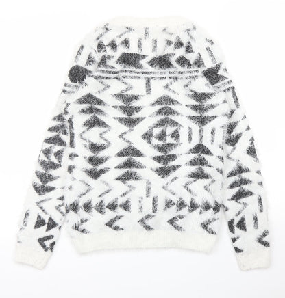 Womens UK Size XS ESMARA White Pullover Jumper