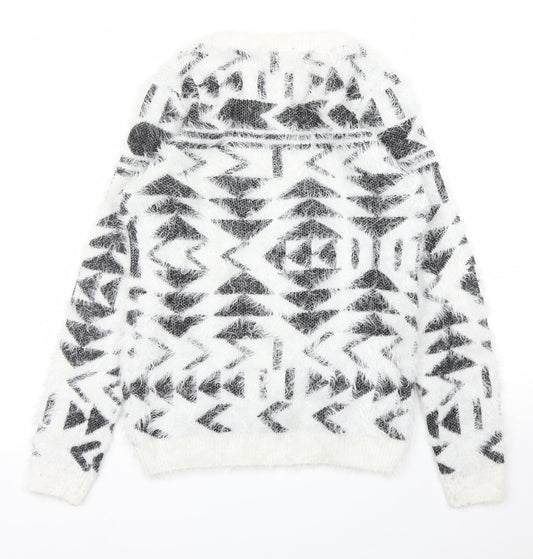 Womens UK Size XS ESMARA White Pullover Jumper