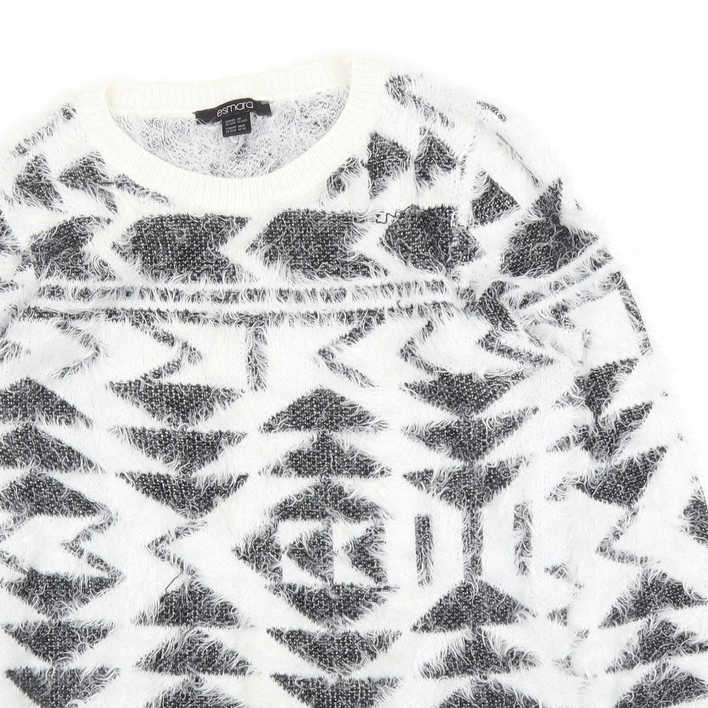 Womens UK Size XS ESMARA White Pullover Jumper