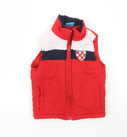 Sweet & Soft Baby Red   Gilet Jacket Size 18 Months