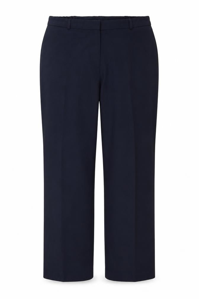Front view of julipa women’s blue trousers, size UK 14, 25-inch leg