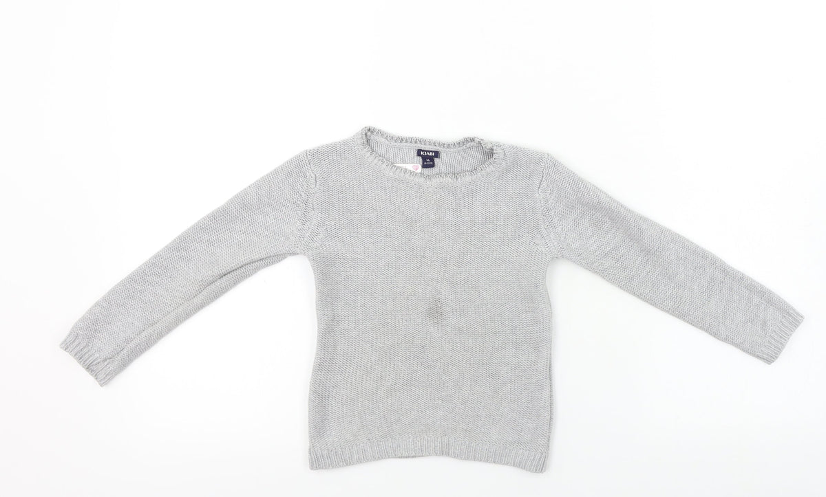 Additional front view of Kiabi girls’ grey jumper, size 4, years