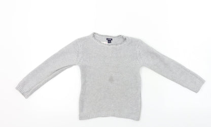 Additional front view of Kiabi girls’ grey jumper, size 4, years