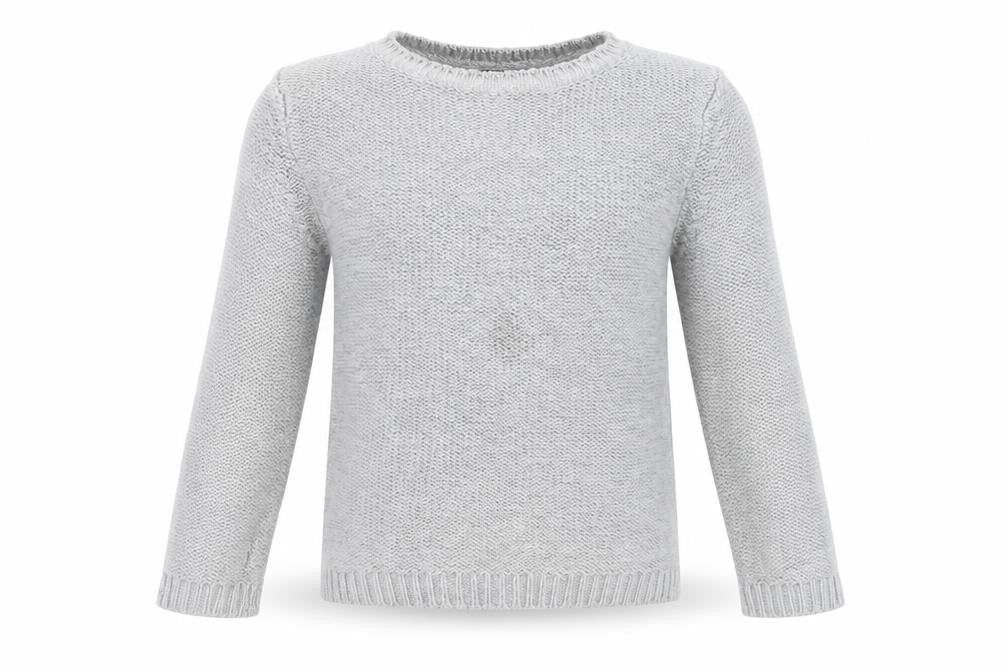 Front view of Kiabi girls’ grey jumper, size 4, years