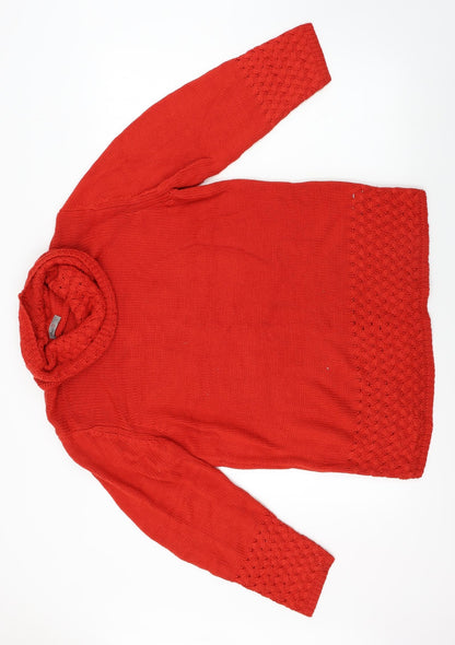 Oscar b Womens Red   Pullover Jumper Size L