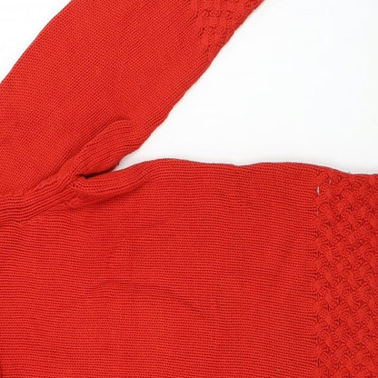 Oscar b Womens Red   Pullover Jumper Size L