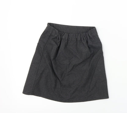 BHS  Girls Grey   A-Line Skirt Size 7 Years