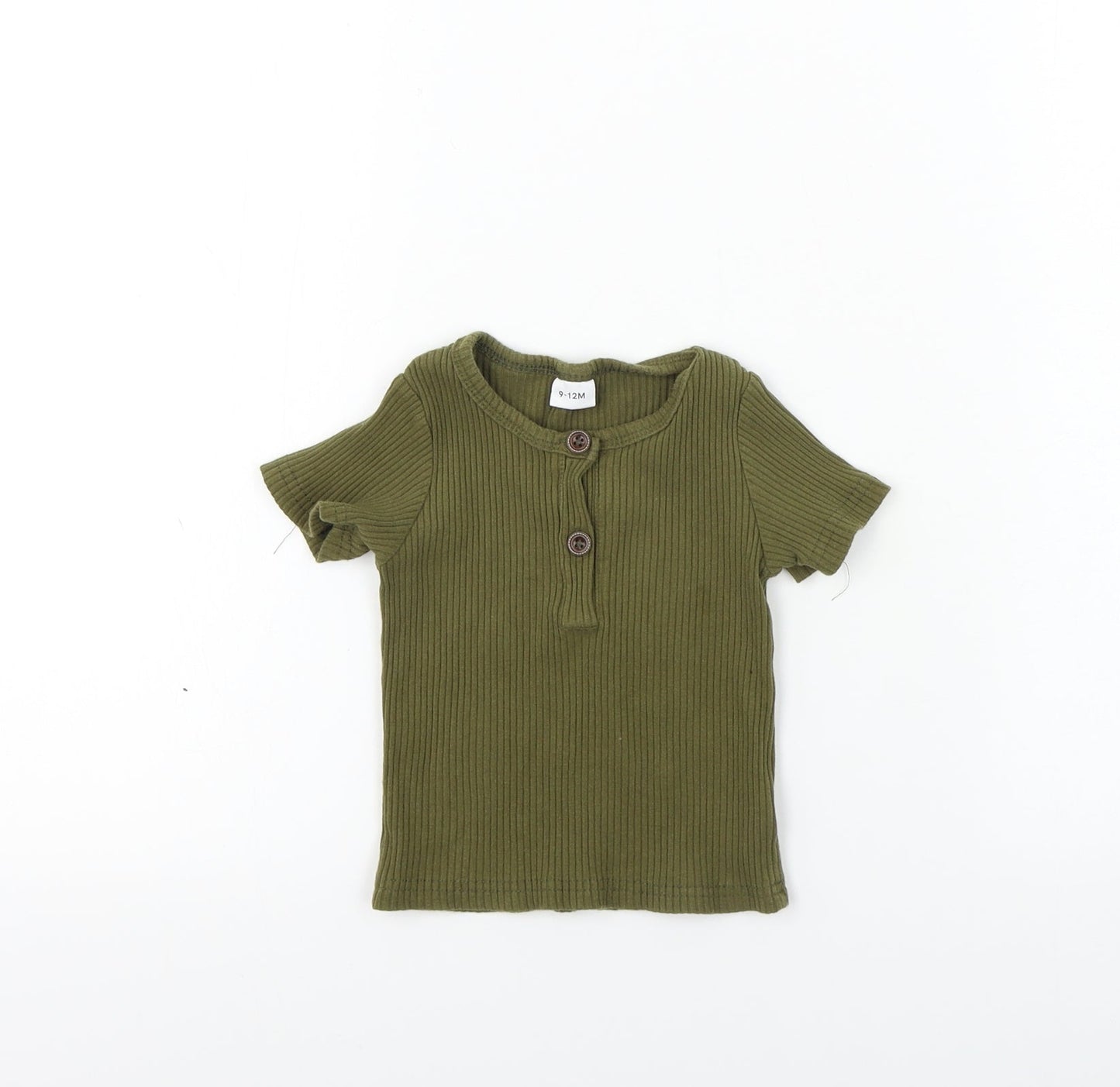 preworn  Girls Green   Basic T-Shirt Size 9-12 Months