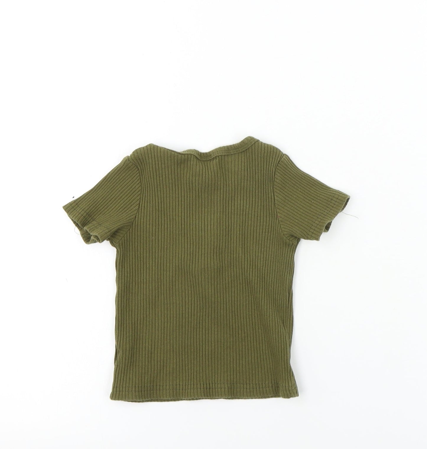 preworn  Girls Green   Basic T-Shirt Size 9-12 Months