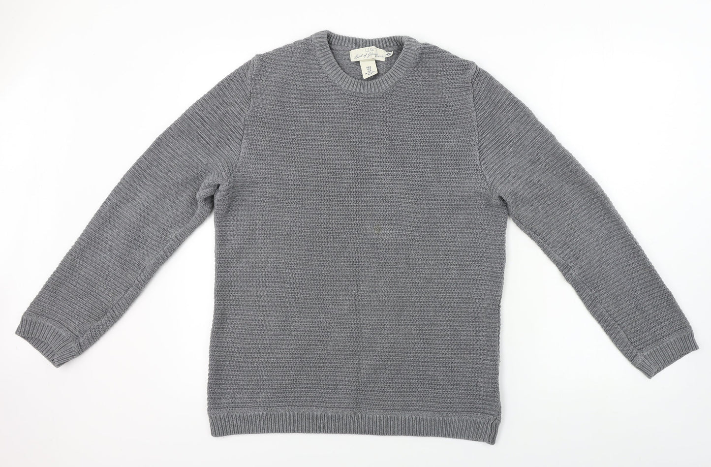 H&M  Mens Grey   Pullover Jumper Size M