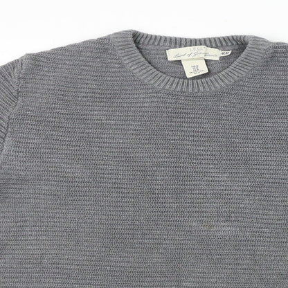 H&M  Mens Grey   Pullover Jumper Size M