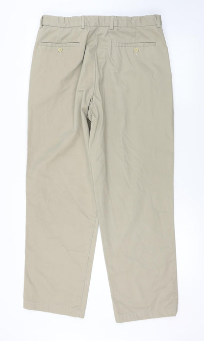 Mens UK Size 36 in Simon Taylor Regular Fit Cargo Beige Trousers