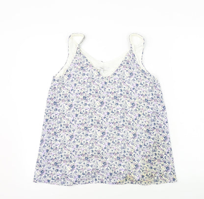 Womens UK Size 10 NEXT White Basic Tank