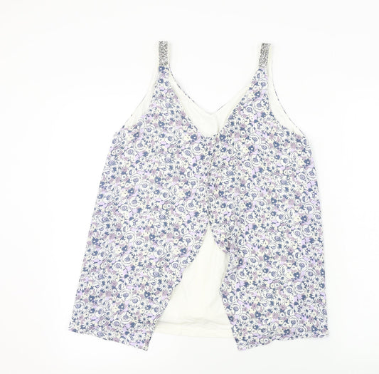 Womens UK Size 10 NEXT White Basic Tank