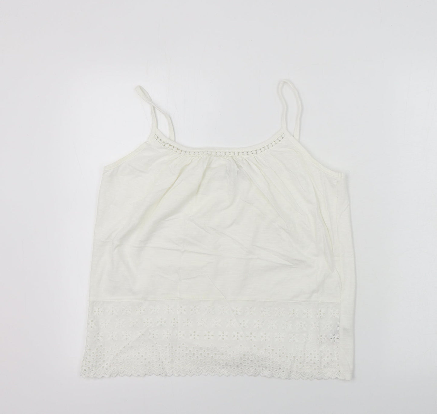 Womens UK Size 10 NEXT White Basic T-Shirt